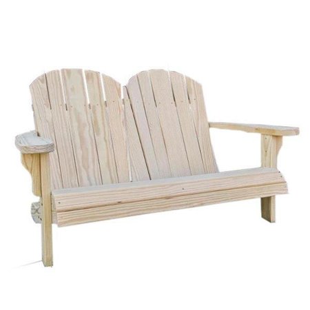 CREEKVINE DESIGNS 53 in Treated Pine Low Curveback Garden Bench FPB48ADCVD